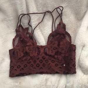 New without tags, Free People XS rust Adella bralette